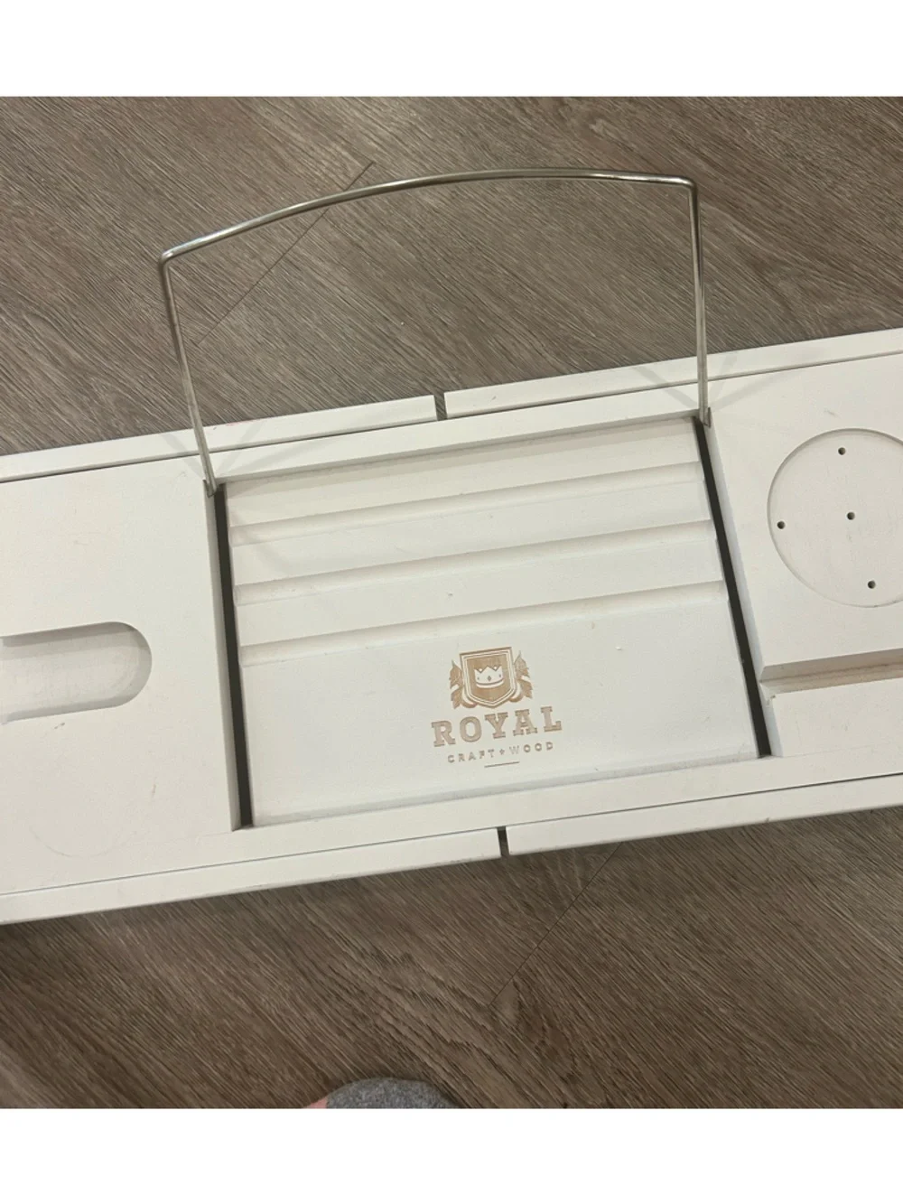 White Bathtub Caddy Tray